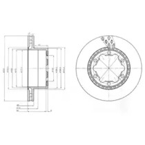 Тормозной диск DELPHI BG9015