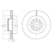 Тормозной диск DELPHI BG9018