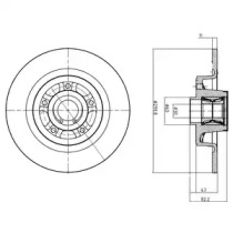 Тормозной диск DELPHI BG9023RSC