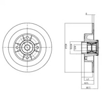 Тормозной диск DELPHI BG9028RSC