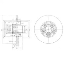 Тормозной диск DELPHI BG9031RS