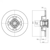 Тормозной диск DELPHI BG9032RS