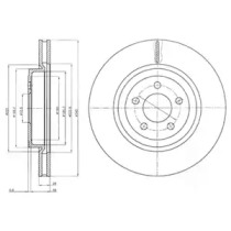 Тормозной диск DELPHI BG9050