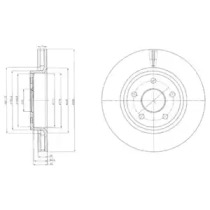 Тормозной диск DELPHI BG9058