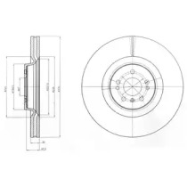 Тормозной диск DELPHI BG9060C