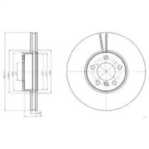 Тормозной диск DELPHI BG9061