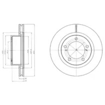 Тормозной диск DELPHI BG9067