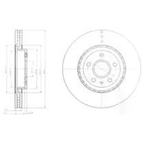 Тормозной диск DELPHI BG9068