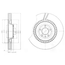 Тормозной диск DELPHI BG9070