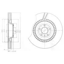 Тормозной диск DELPHI BG9070C