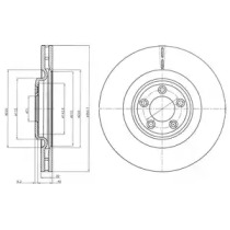 Тормозной диск DELPHI BG9071C