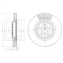 Тормозной диск DELPHI BG9073C