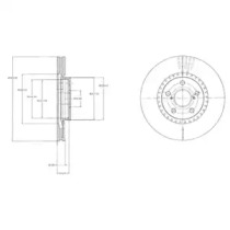 Тормозной диск DELPHI BG9074