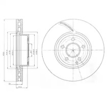 Тормозной диск DELPHI BG9075