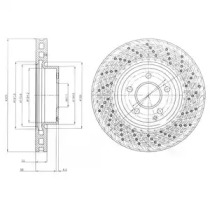 Тормозной диск DELPHI BG9076C