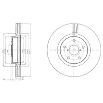 Тормозной диск DELPHI BG9084