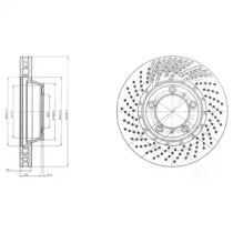 Тормозной диск DELPHI BG9095C