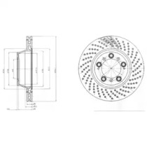 Тормозной диск DELPHI BG9097