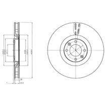 Тормозной диск DELPHI BG9107