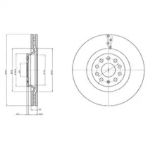 Тормозной диск DELPHI BG9109