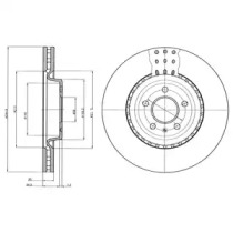 Тормозной диск DELPHI BG9110C