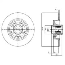 Тормозной диск DELPHI BG9112RS