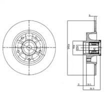 Тормозной диск DELPHI BG9112RSC