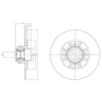 Тормозной диск DELPHI BG9114RSC