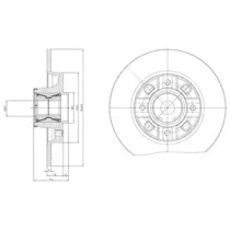 Тормозной диск DELPHI BG9116RS