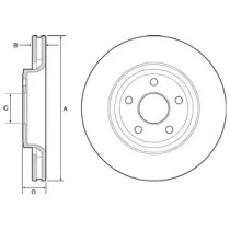 Тормозной диск DELPHI BG9121C