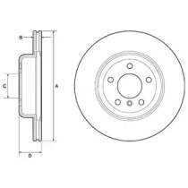 Тормозной диск DELPHI BG9129C