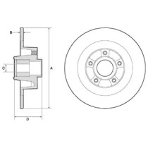 Тормозной диск DELPHI BG9135RS