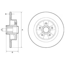 Тормозной диск DELPHI BG9136RS