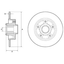 Тормозной диск DELPHI BG9137RS