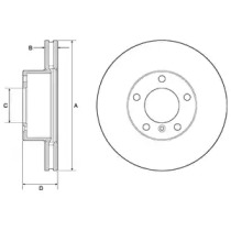 Тормозной диск DELPHI BG9145C