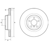 Тормозной диск DELPHI BG9147C