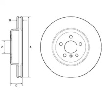 Тормозной диск DELPHI BG9154C