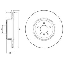 Тормозной диск DELPHI BG9158C