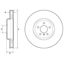 Тормозной диск DELPHI BG9160C