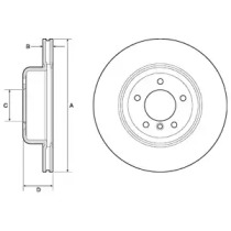 Тормозной диск DELPHI BG9162C