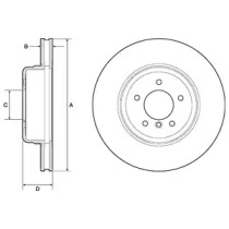 Тормозной диск DELPHI BG9163C