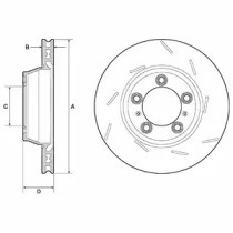 Тормозной диск DELPHI BG9165C