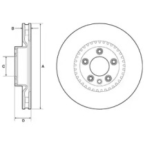 Тормозной диск DELPHI BG9168C