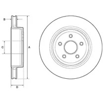 Тормозной диск DELPHI BG9170C