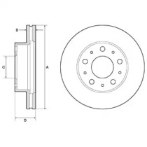 Тормозной диск DELPHI BG9180C