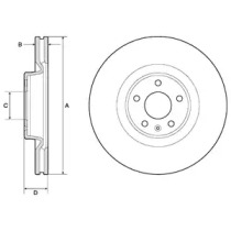 Тормозной диск DELPHI BG9181C