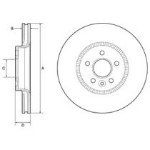 Тормозной диск DELPHI BG9184C