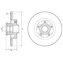 Тормозной диск DELPHI BG9190RSC