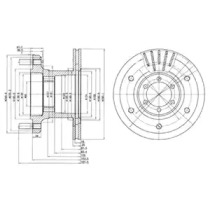 Тормозной диск DELPHI BG9453