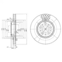 Тормозной диск DELPHI BG9514C